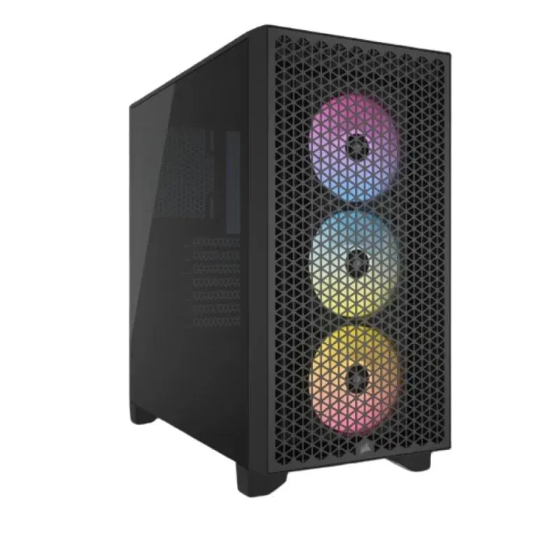Caixa ATX Corsair 3000D Airflow RGB Preta Vidro Temperado