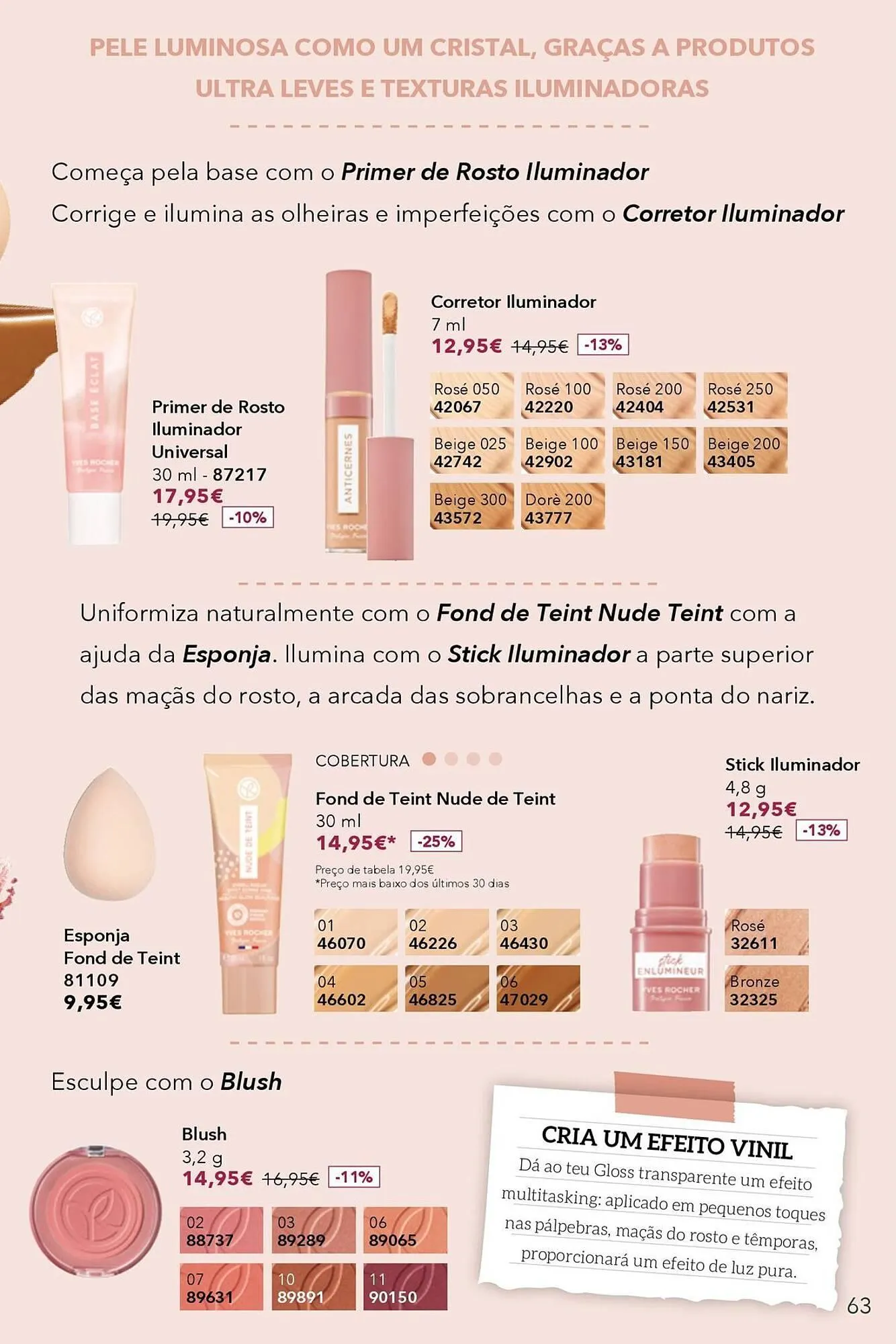 Folheto Folheto Yves Rocher de 30 de janeiro até 26 de fevereiro 2025 - Pagina 63