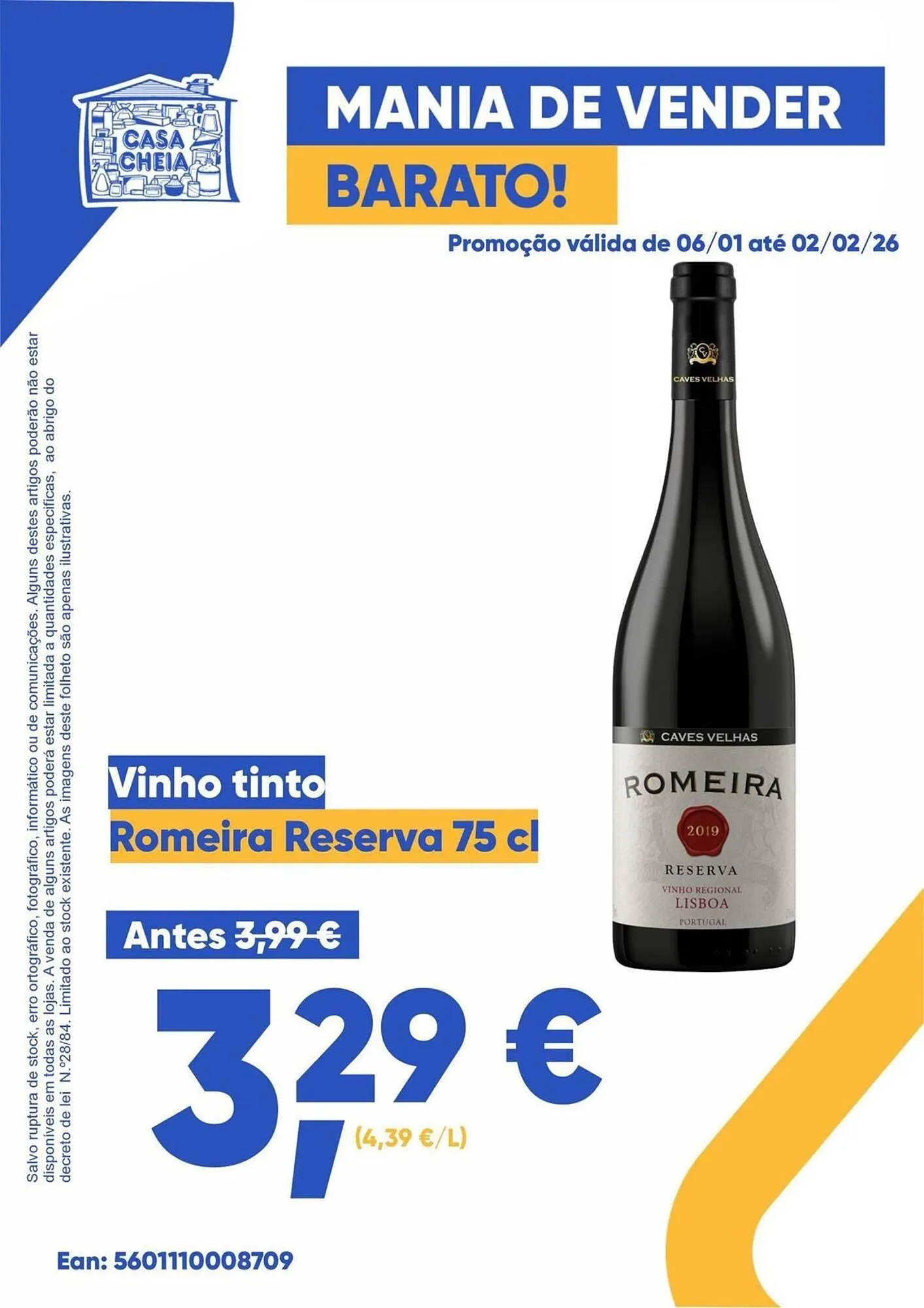 Folheto Folheto Casa Cheia de 6 de janeiro até 2 de fevereiro 2026 - Pagina 1