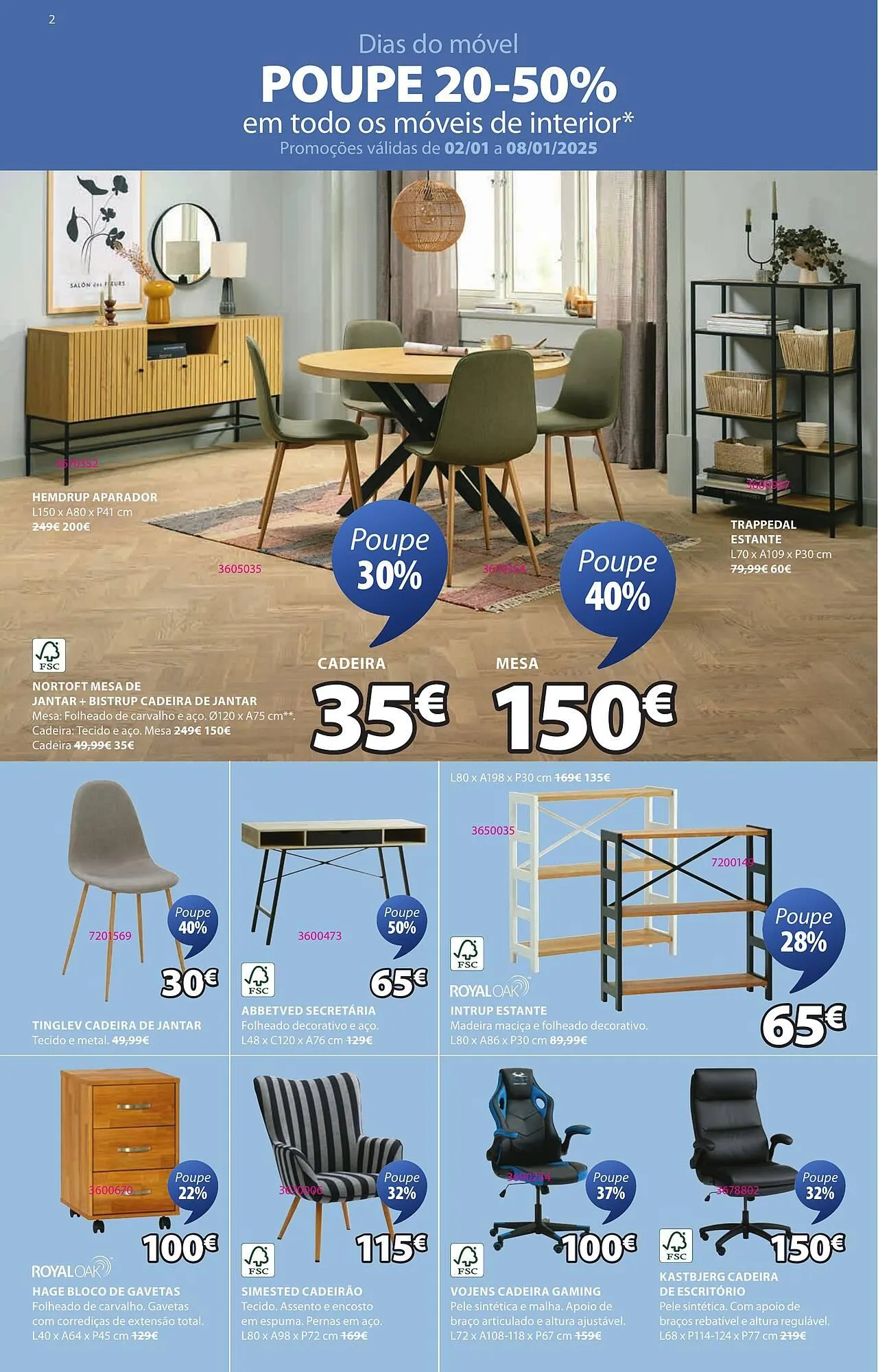 Folheto Folheto JYSK de 2 de janeiro até 12 de fevereiro 2025 - Pagina 2