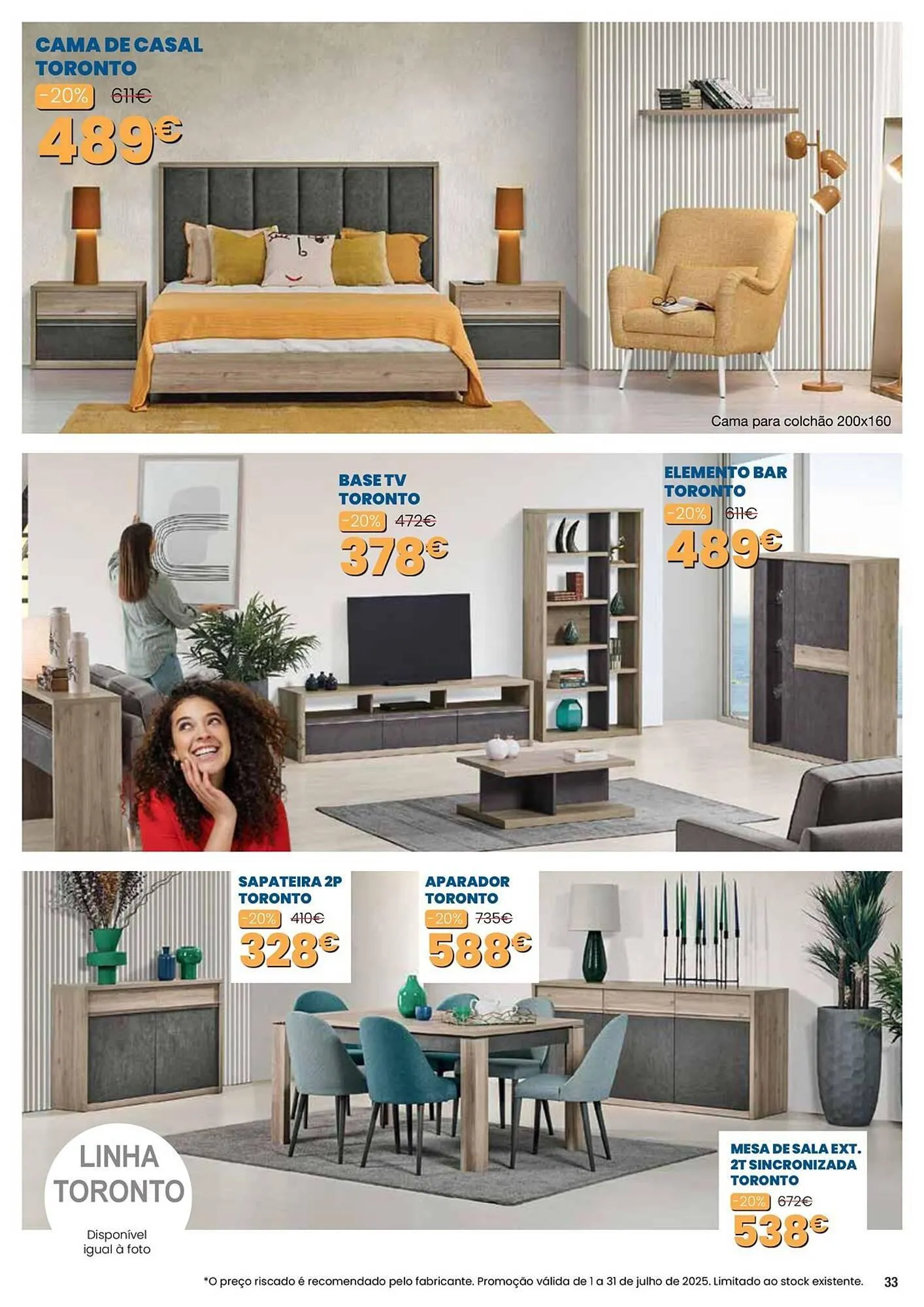 Folheto Folheto Hiper Centro do Móvel de 1 de julho até 31 de julho 2025 - Pagina 33