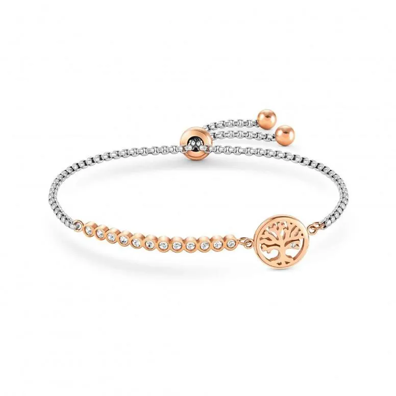 Pulsera Milleluci Árbol de la Vida Rose Gold