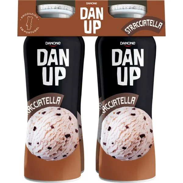 Iogurte Líquido de Stracciatella Pack 4 embalagem 155 g Dan'up