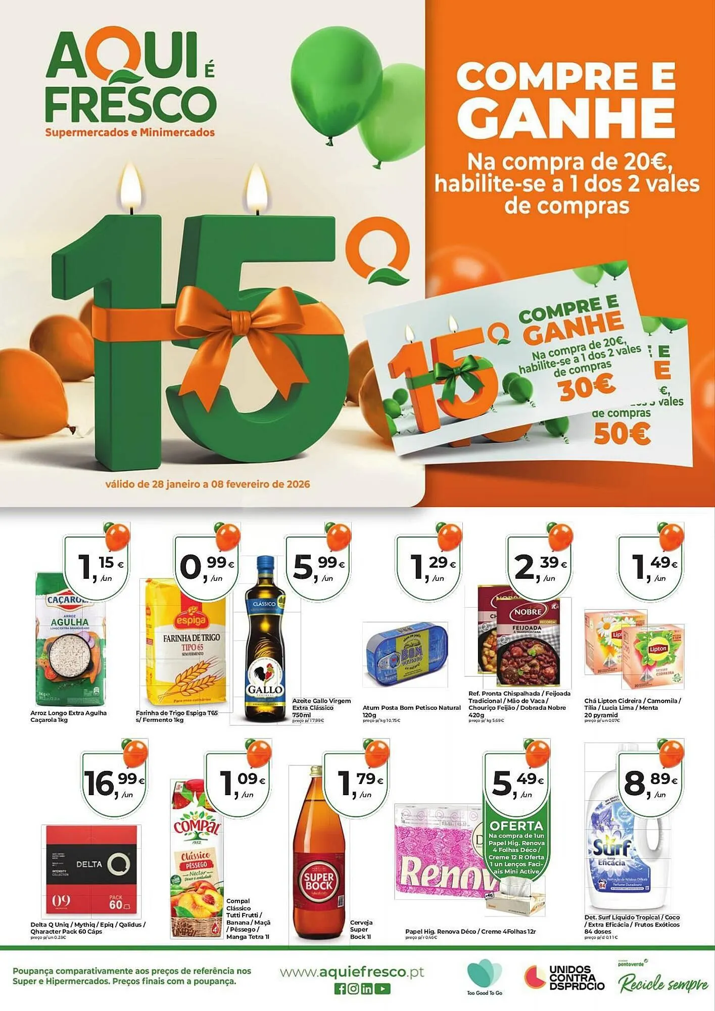 Folheto Aqui é fresco - 1