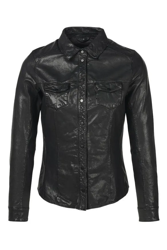 Camisa em pele Nora