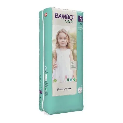 Bambo Nature Fraldas Tamanho 5 XL 12-18Kg 44 Unidades