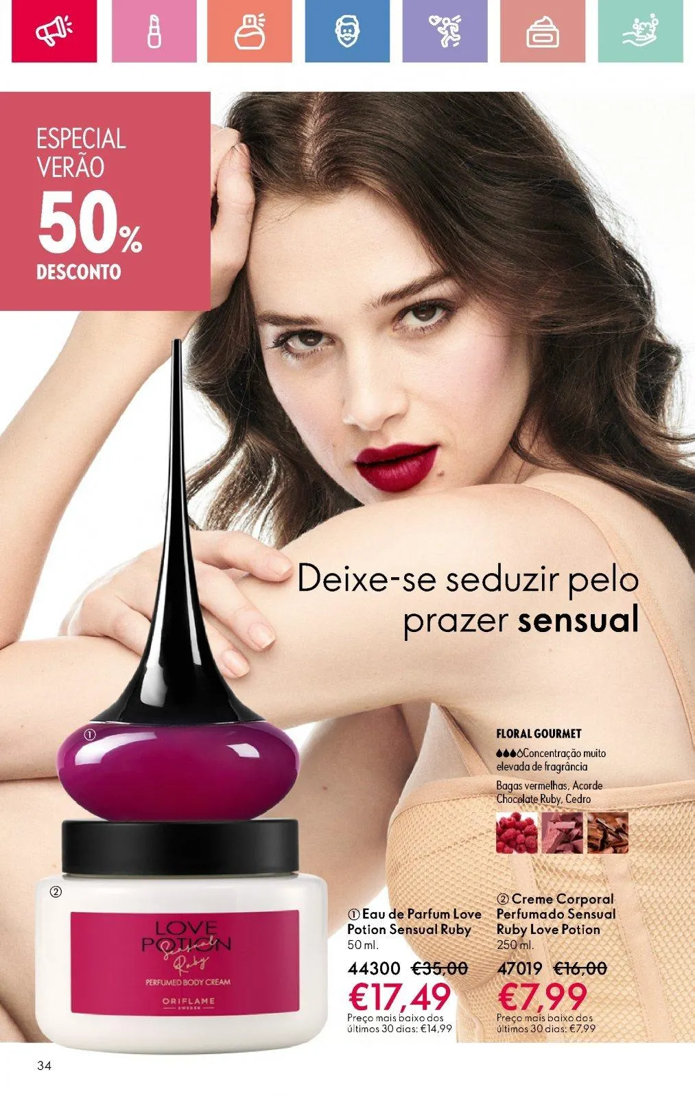 Folheto Folheto de Oriflame até 05.07.2025 de 18 de junho até 5 de julho 2025 - Pagina 34