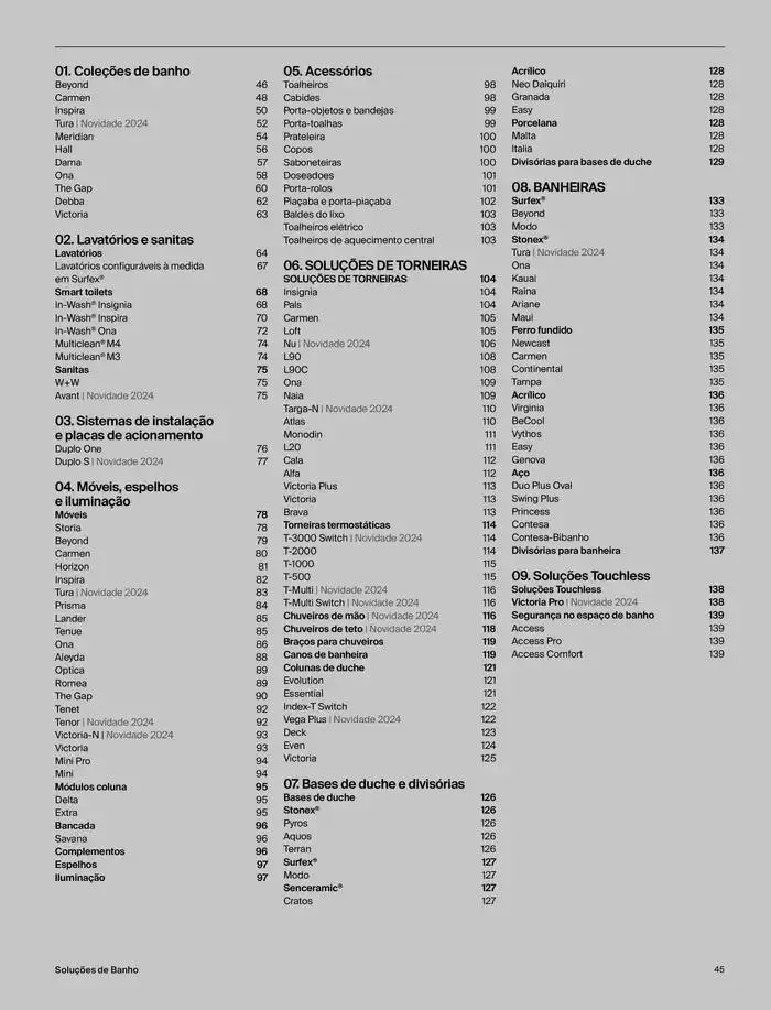 Folheto SOLUÇÕES DE BANHO  de 6 de janeiro até 31 de dezembro 2025 - Pagina 47