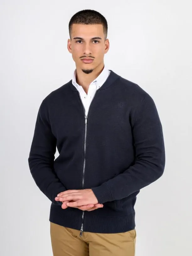 Casaco de malha algodão