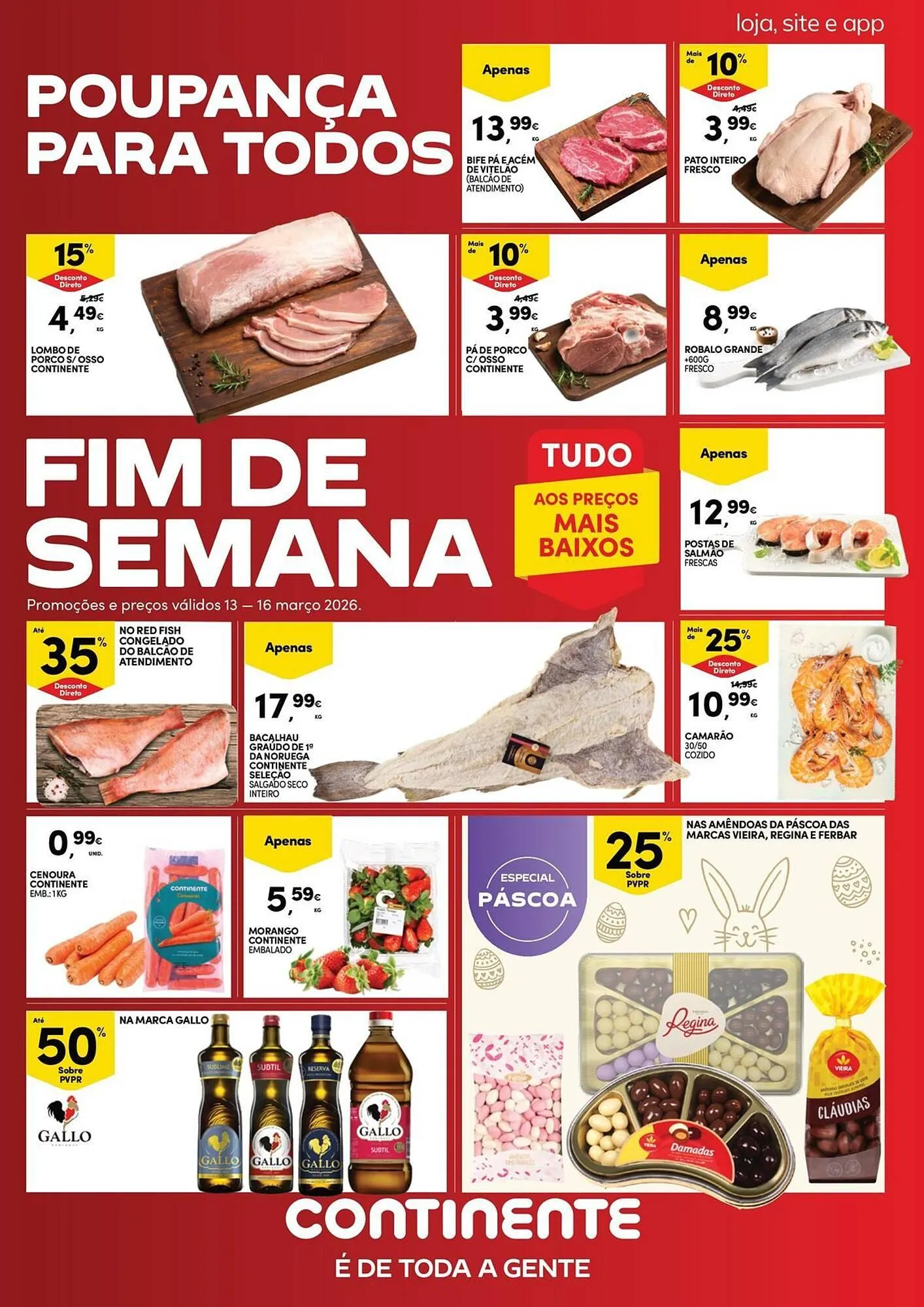 Folheto Folheto Continente Bom dia de 13 de março até 16 de março 2026 - Pagina 1