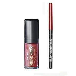 Conjunto Batom High Voltage (russet shock) + Delineador (red brick)