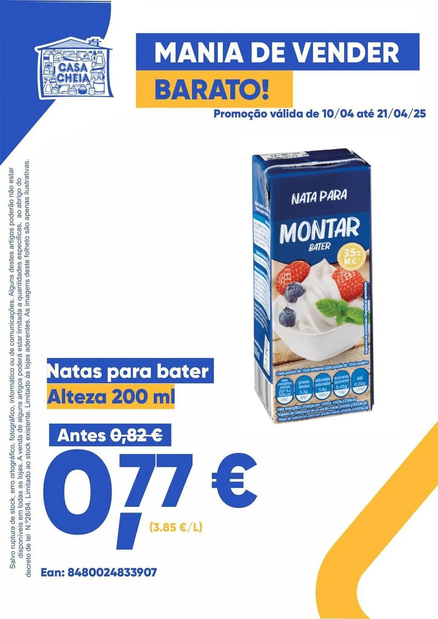 Folheto Folheto Casa Cheia de 15 de abril até 21 de abril 2025 - Pagina 1