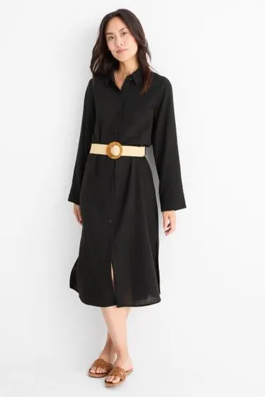 Floral dress with belt