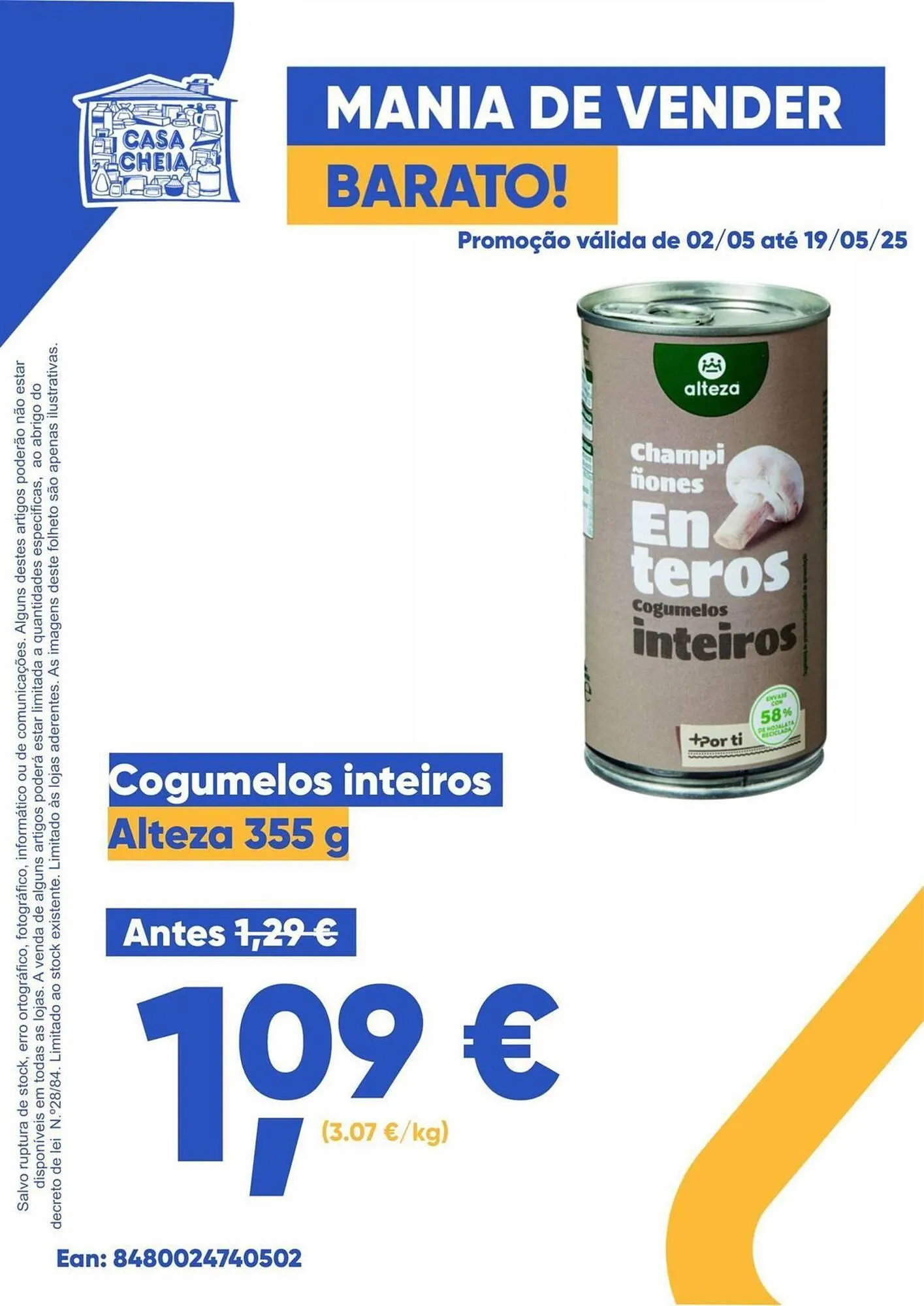 Folheto Folheto Casa Cheia de 2 de maio até 19 de maio 2025 - Pagina 1