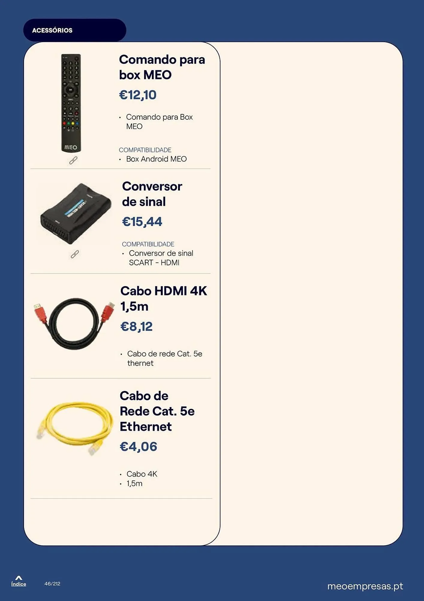 Folheto Catálogo MEO de 20 de outubro até 31 de dezembro 2025 - Pagina 46