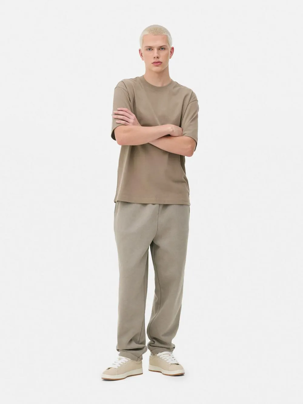Short Sleeve Block Color T-Shirt