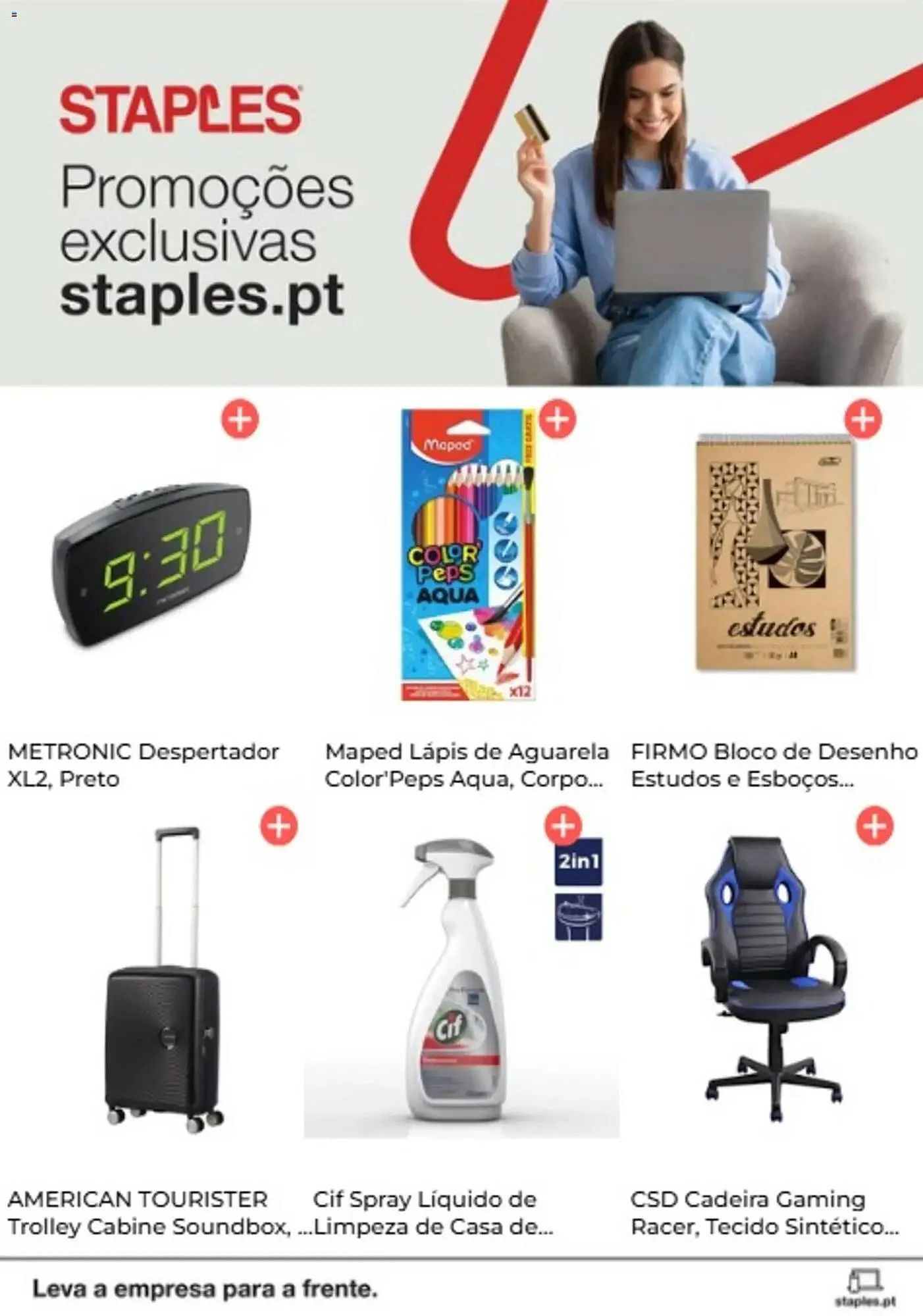 Folheto Folheto Staples de 16 de março até 6 de abril 2026 - Pagina 1