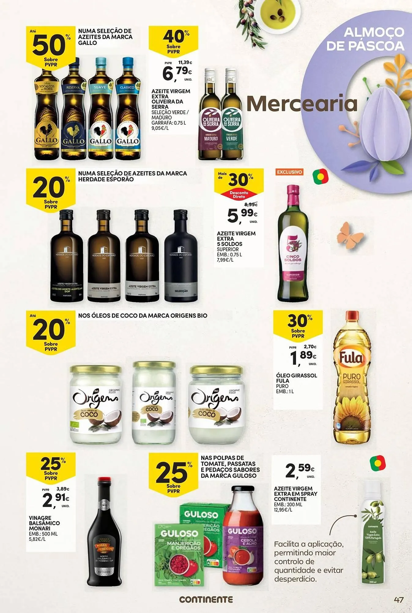 Folheto Folheto Continente de 1 de abril até 20 de abril 2025 - Pagina 47