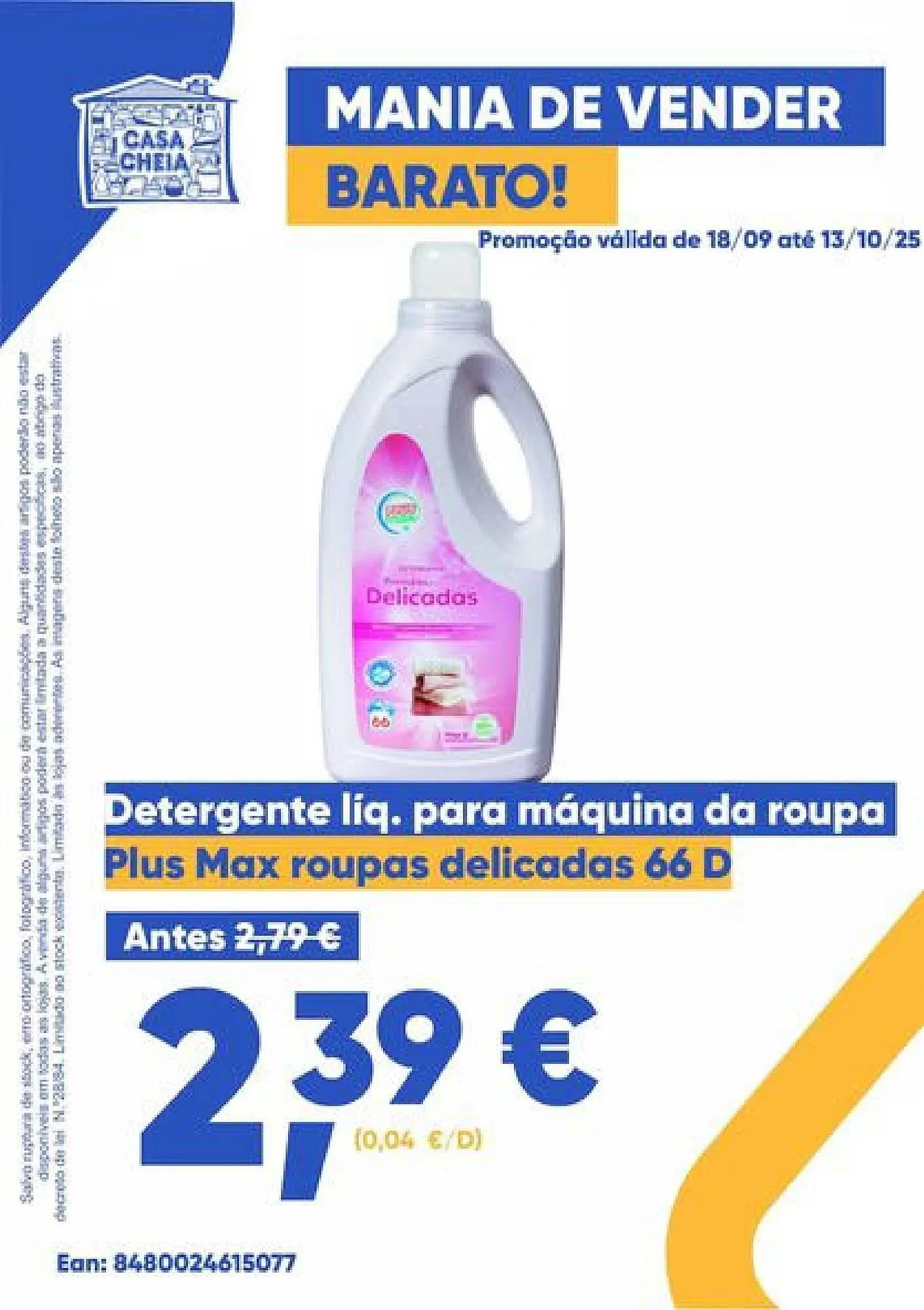 Folheto Folheto Casa Cheia de 18 de setembro até 13 de outubro 2025 - Pagina 1