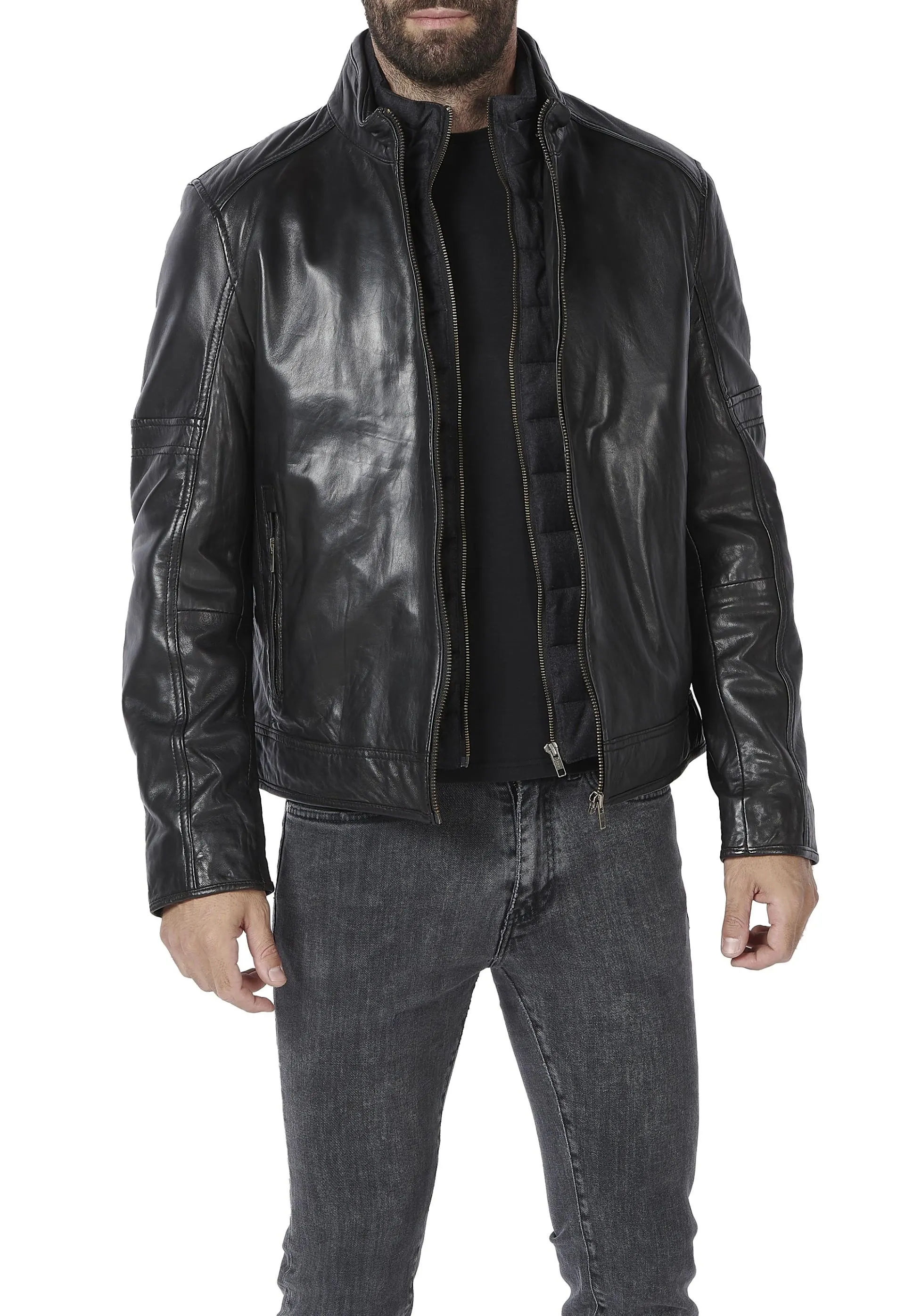 Blusão em pele Anton