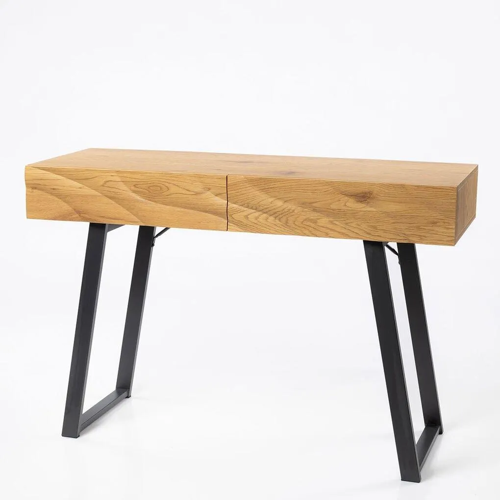 Consola OREBRO bege em mdf com pernas pretas