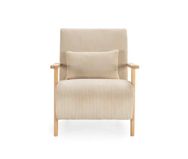 Cadeirão decorativo BONNIE cor bege