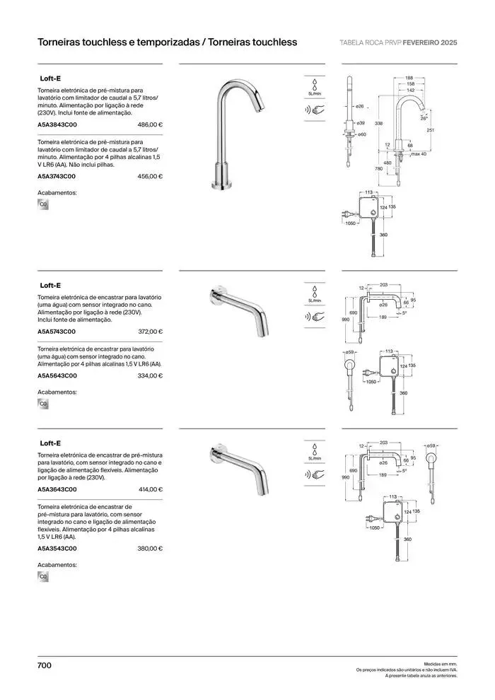 Folheto Soluções de Banho  de 6 de janeiro até 31 de dezembro 2025 - Pagina 702