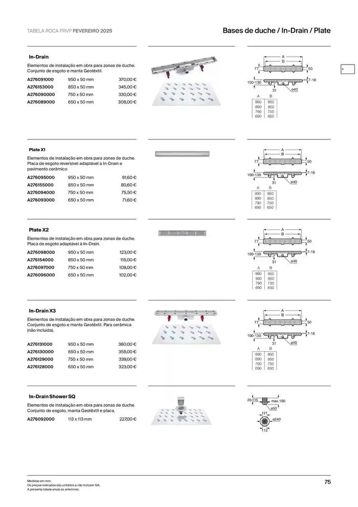 Folheto Soluções de Banho  de 6 de janeiro até 31 de dezembro 2025 - Pagina 77