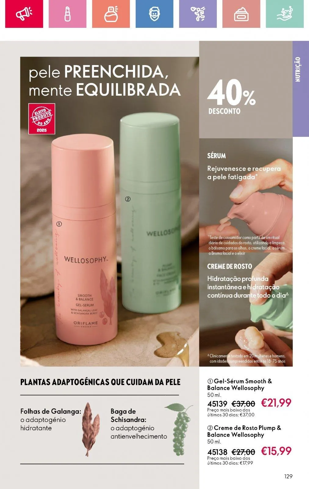 Folheto Folheto de Oriflame até 05.07.2025 de 18 de junho até 5 de julho 2025 - Pagina 129