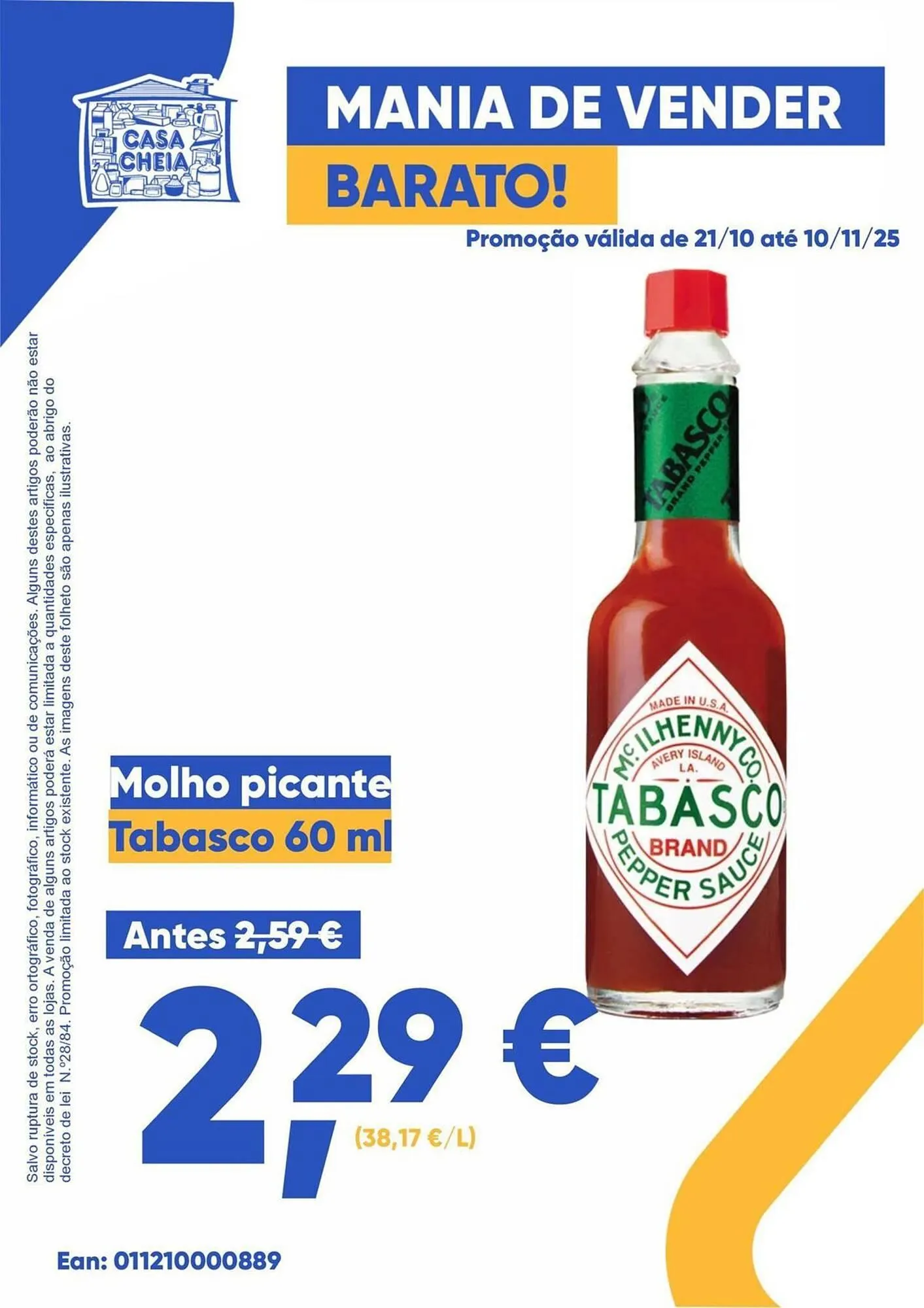 Folheto Folheto Casa Cheia de 23 de outubro até 10 de novembro 2025 - Pagina 1