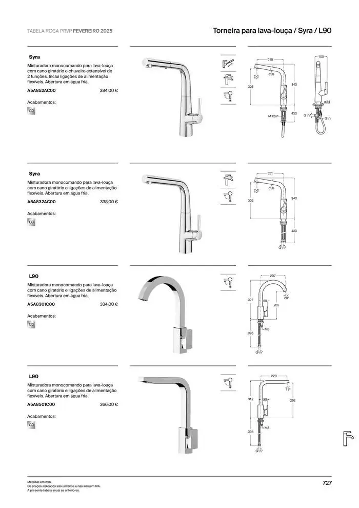 Folheto Soluções de Banho  de 6 de janeiro até 31 de dezembro 2025 - Pagina 729