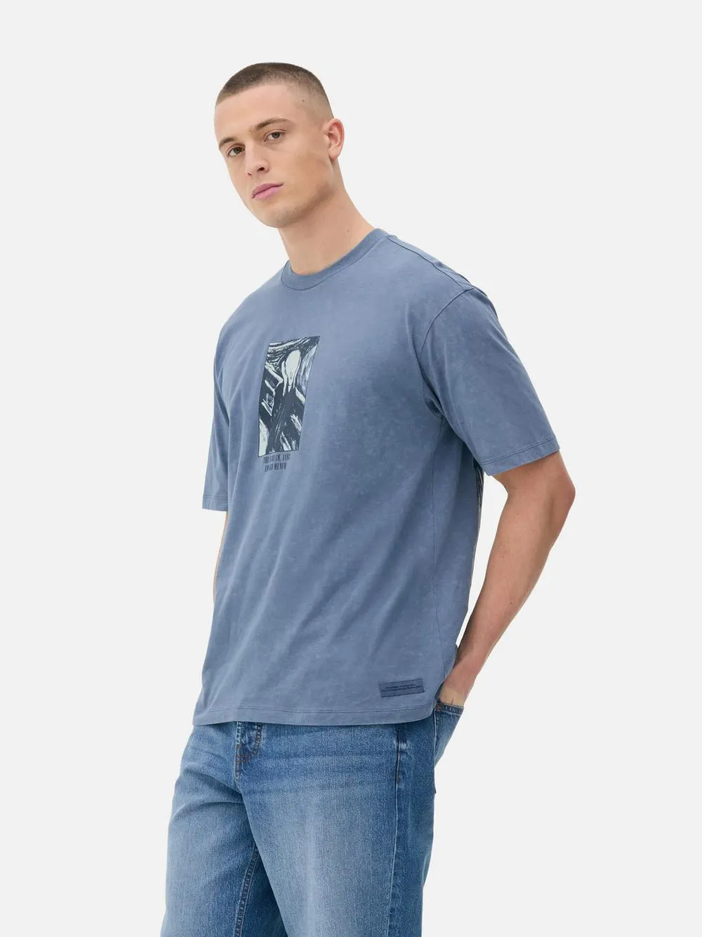 T-shirt met print Edvard Munch De Schreeuw