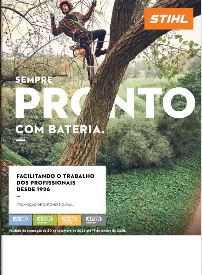 Folheto Stihl Folheto Outono 2024 de 3 de outubro até 17 de janeiro 2025 - Pagina 1