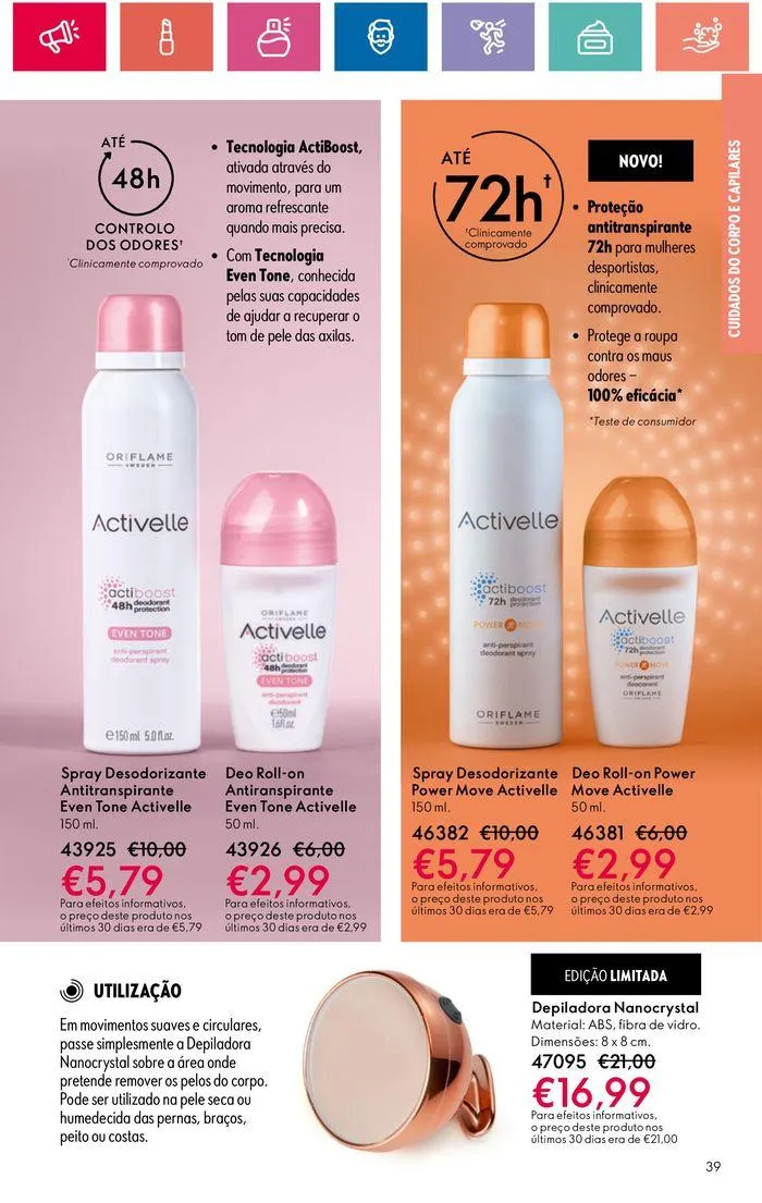 Folheto Folheto Oriflame de 30 de maio até 19 de junho 2024 - Pagina 39