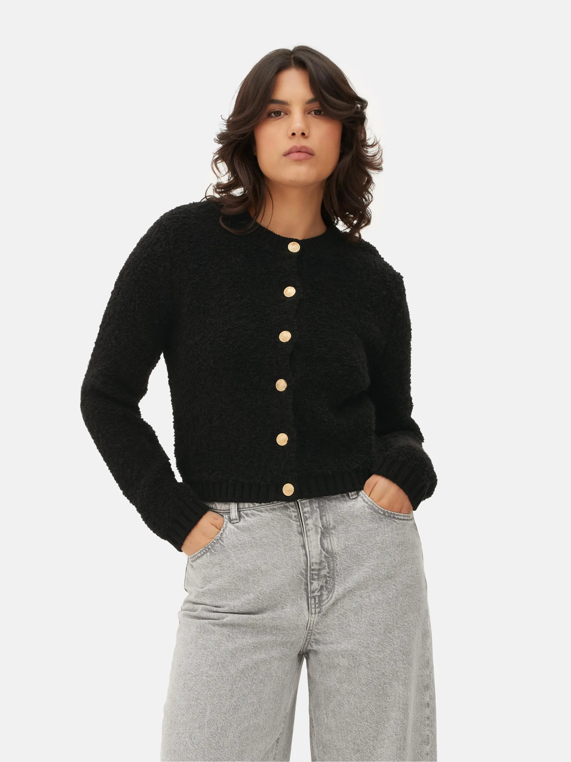 Casaco malha felpudo