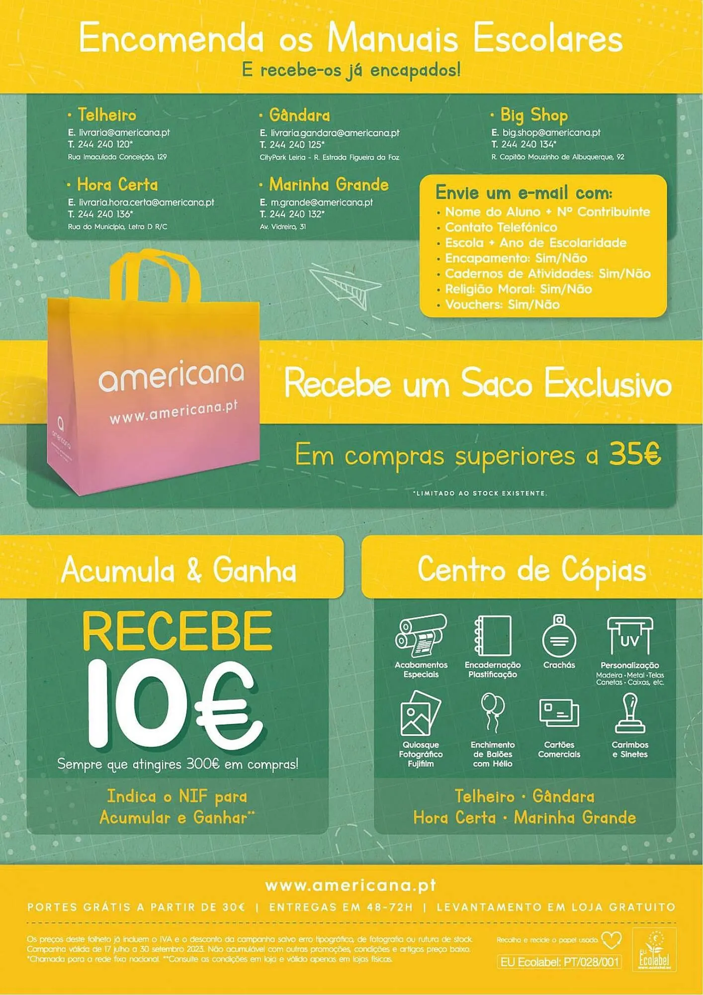 Folheto Folheto Americana de 17 de julho até 30 de setembro 2023 - Pagina 20