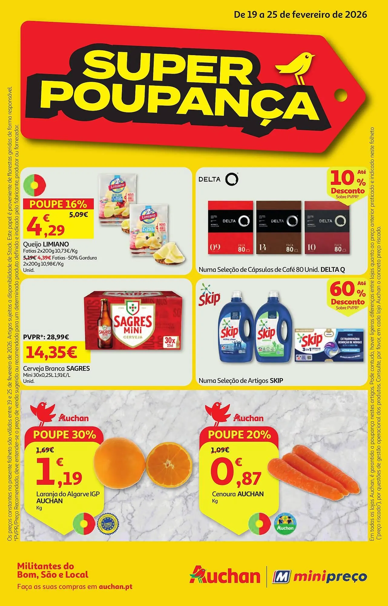 Folheto Folheto Minipreço de 19 de fevereiro até 25 de fevereiro 2026 - Pagina 1