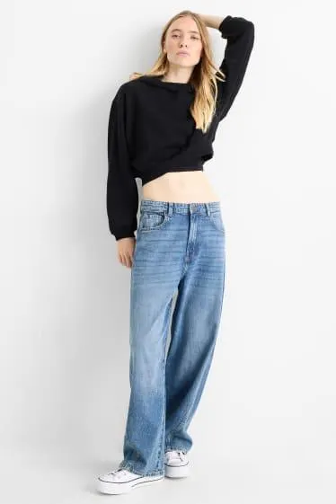 Balloon jeans - mid-rise waist