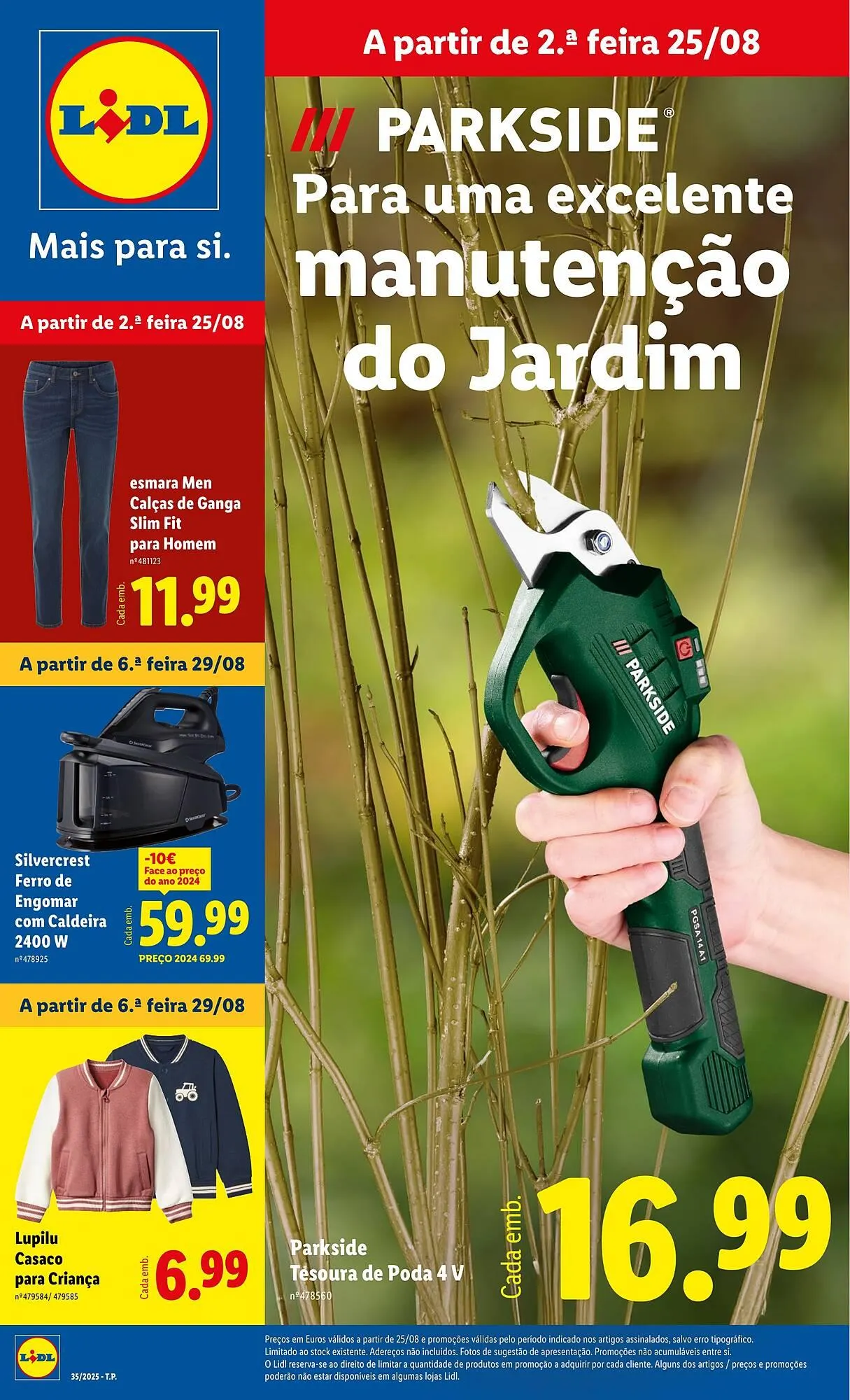 Folheto Folheto Lidl de 25 de agosto até 31 de agosto 2025 - Pagina 1