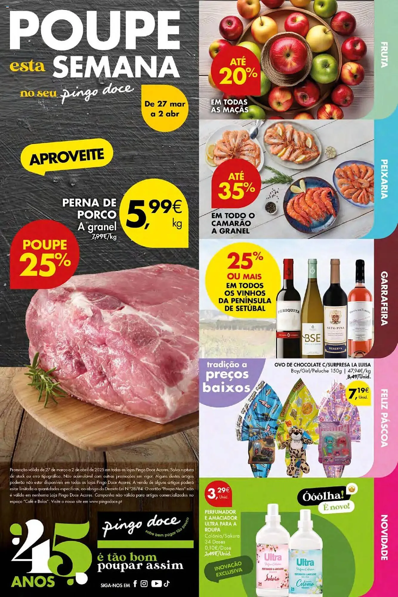 Folheto Folheto Pingo Doce de 27 de março até 2 de abril 2025 - Pagina 1
