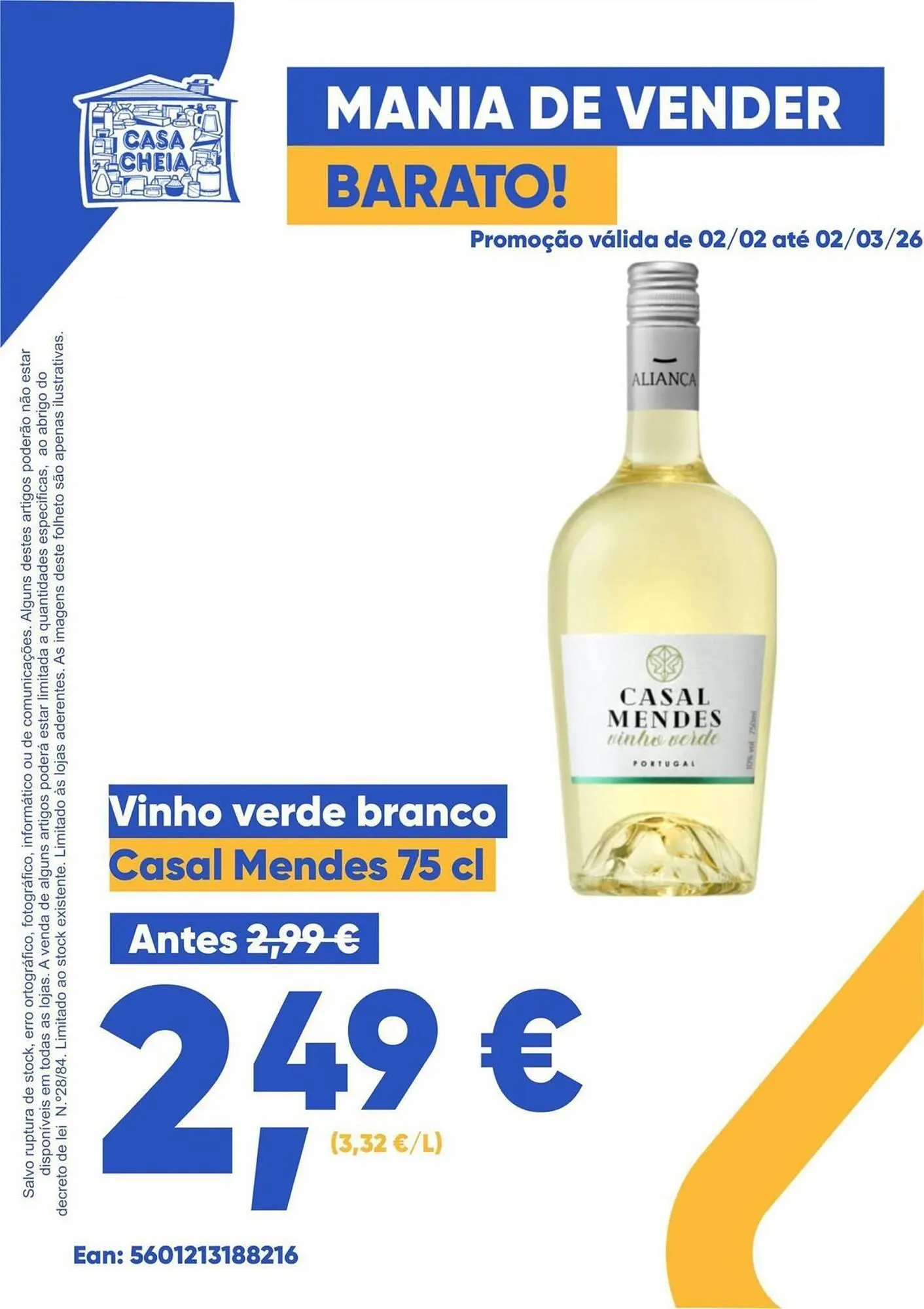 Folheto Folheto Casa Cheia de 3 de fevereiro até 2 de março 2026 - Pagina 1