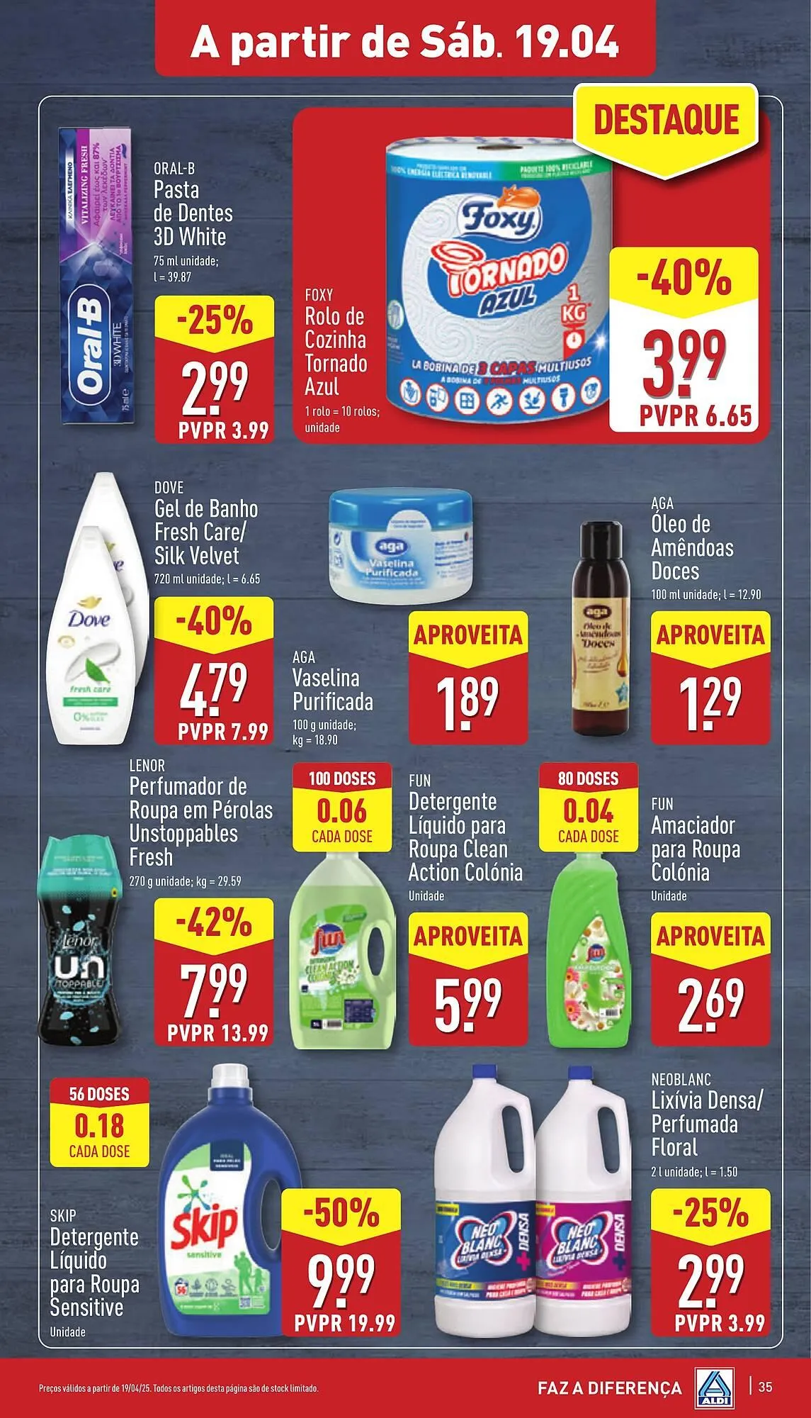 Folheto Folheto ALDI de 16 de abril até 22 de abril 2025 - Pagina 35