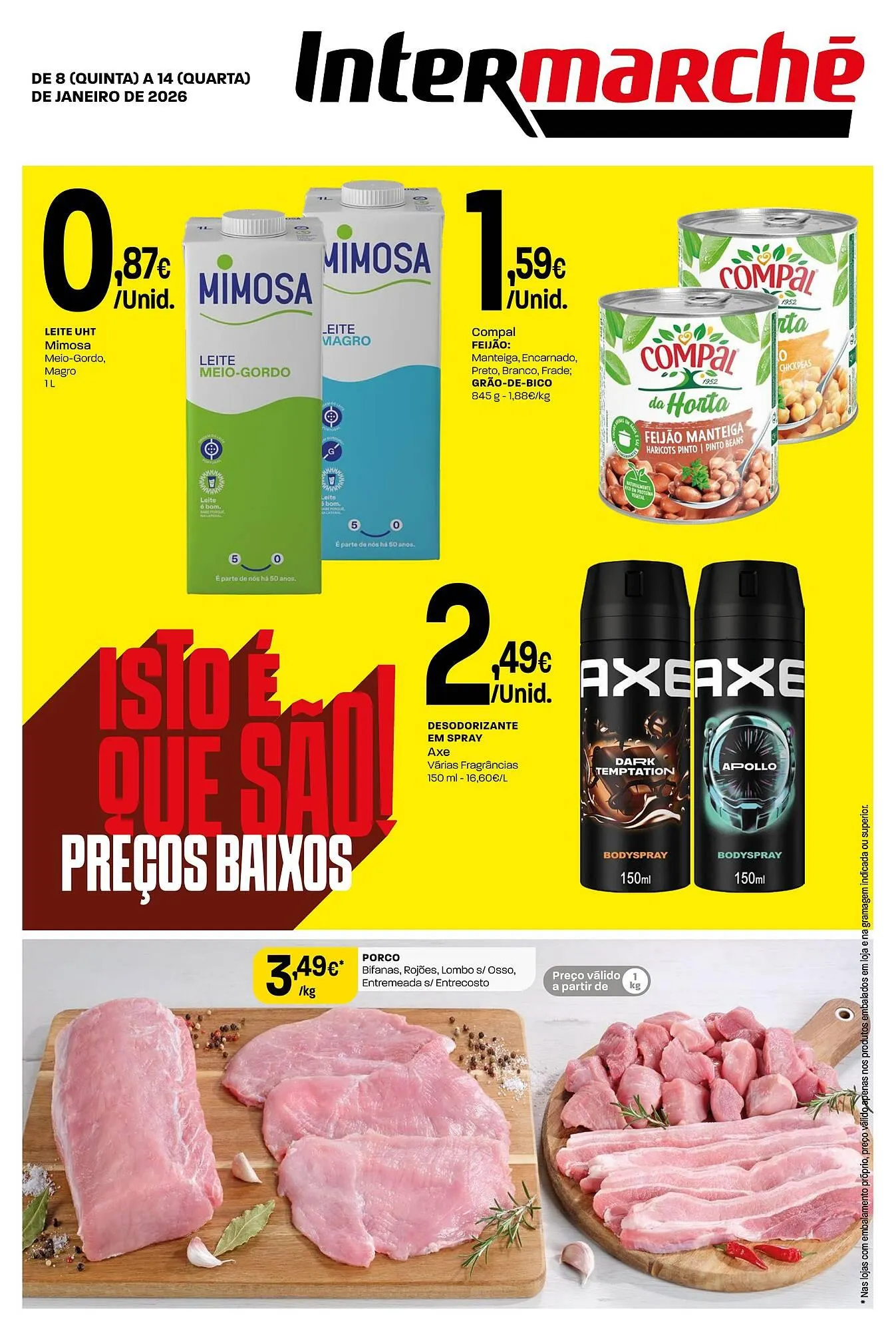 Folheto Folheto Intermarché de 8 de janeiro até 14 de janeiro 2026 - Pagina 1