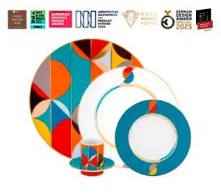 Futurismo - Set 4 Coffee Cups & Saucers