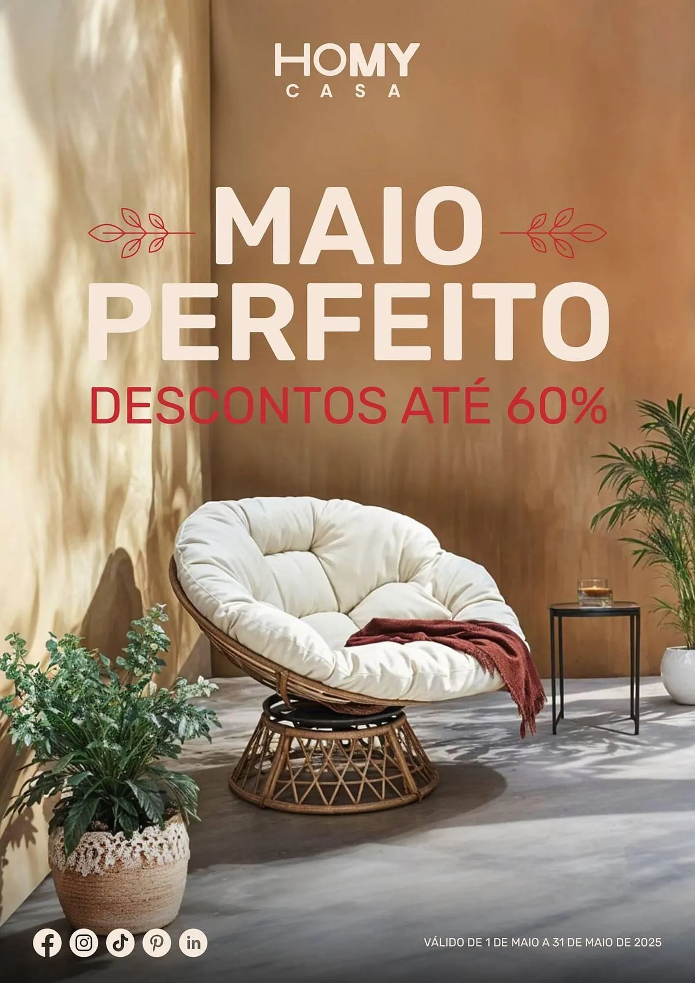 Folheto Folheto Homy Casa de 1 de maio até 31 de maio 2025 - Pagina 1