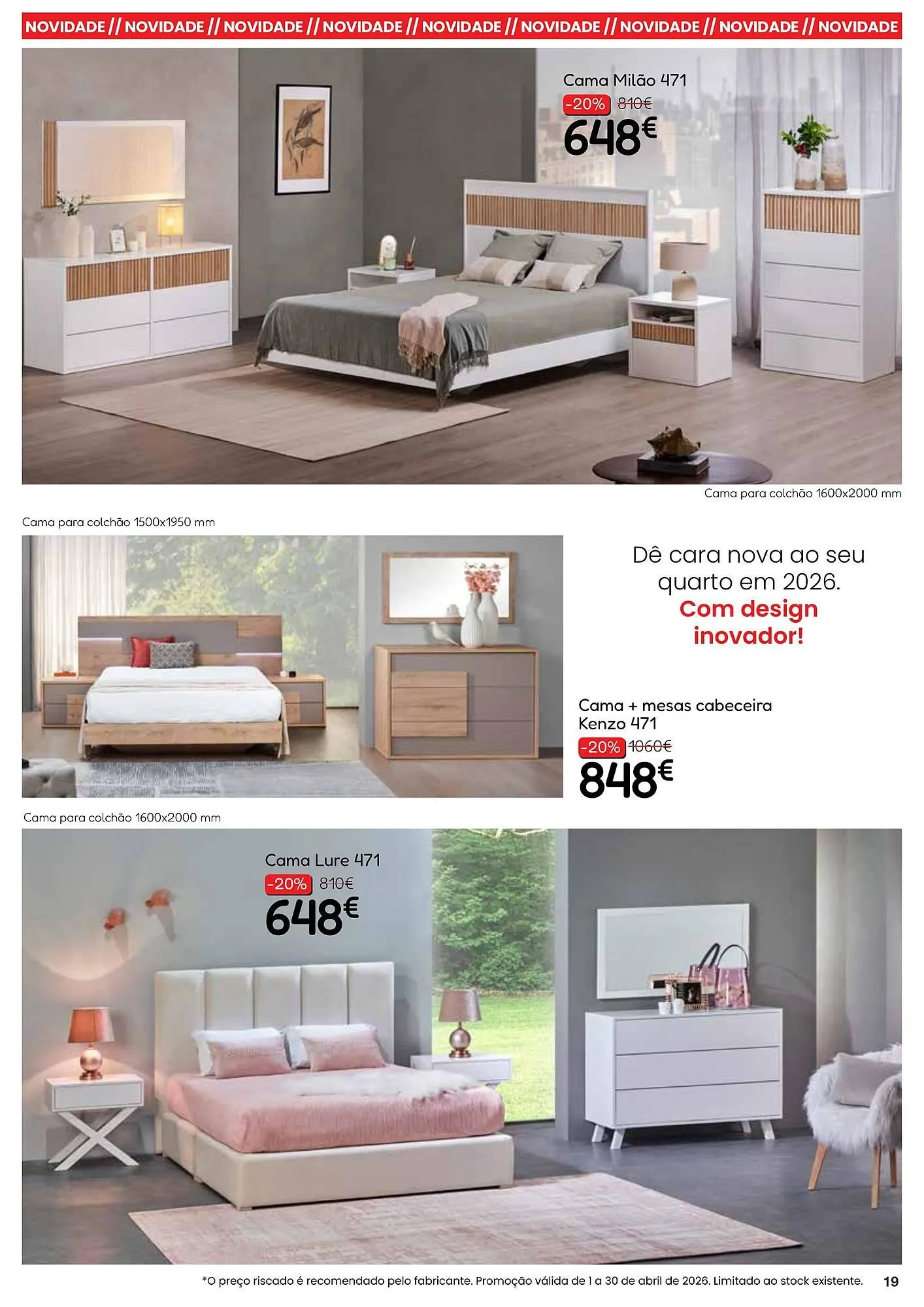 Folheto Folheto Hiper Centro do Móvel de 13 de abril até 30 de abril 2026 - Pagina 19