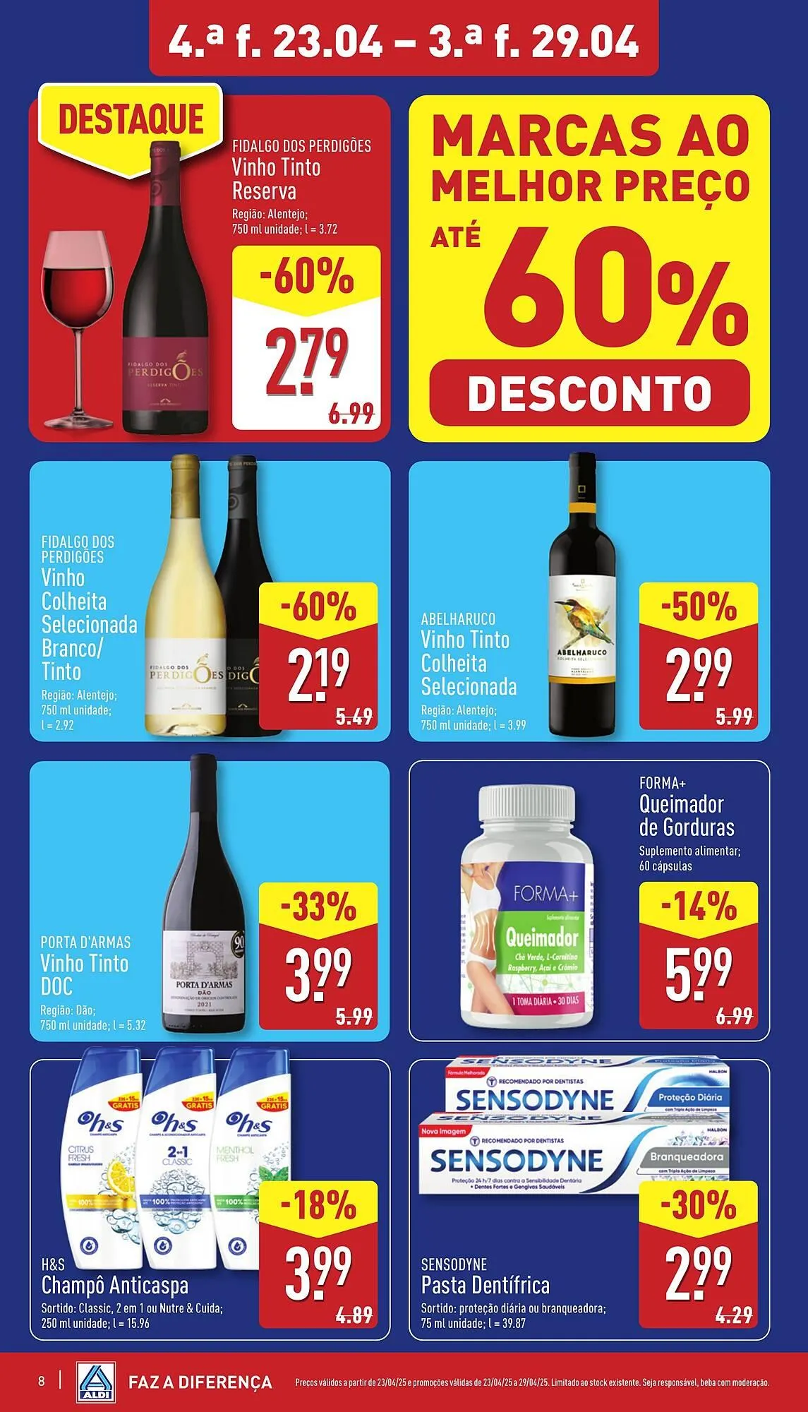 Folheto Folheto ALDI de 23 de abril até 29 de abril 2025 - Pagina 8