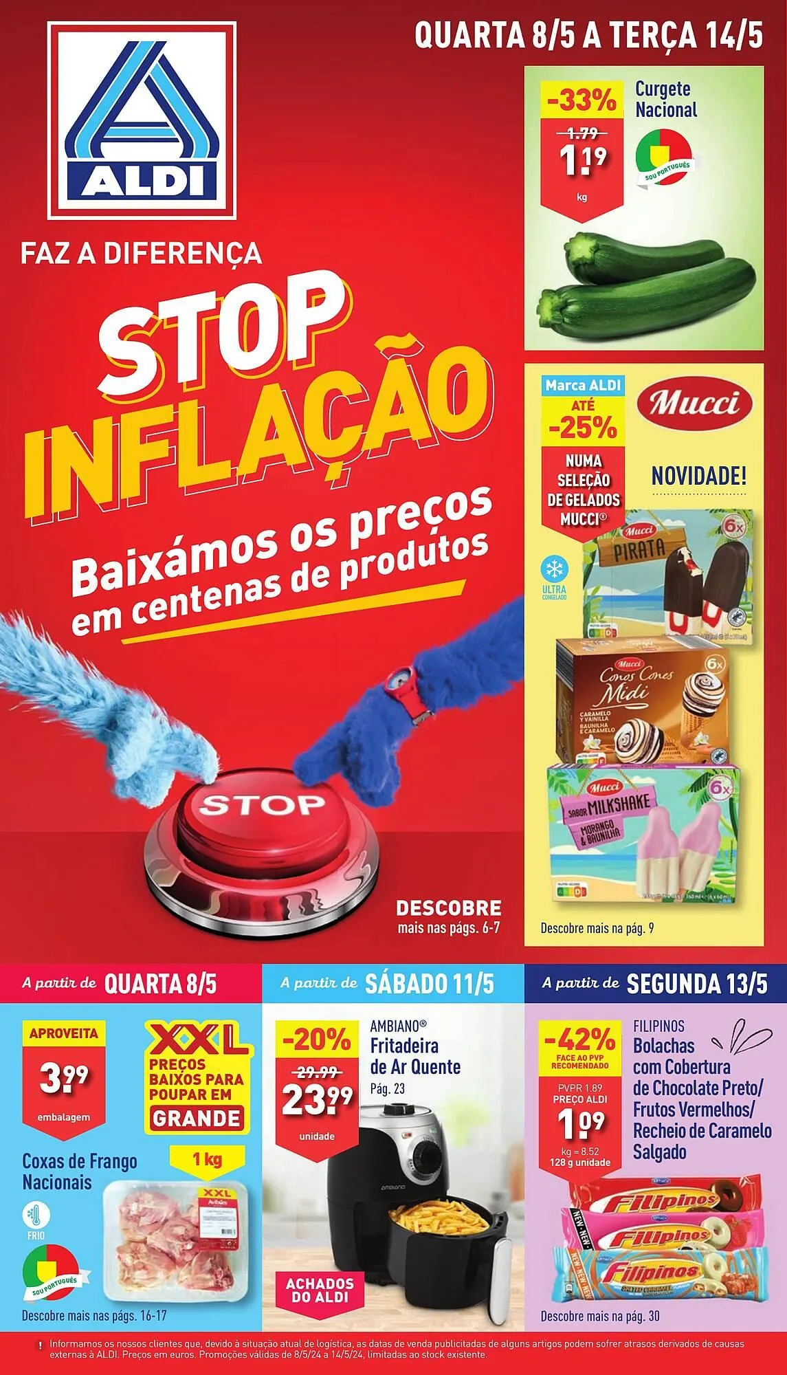 Folheto Folheto ALDI de 8 de maio até 14 de maio 2024 - Pagina 1