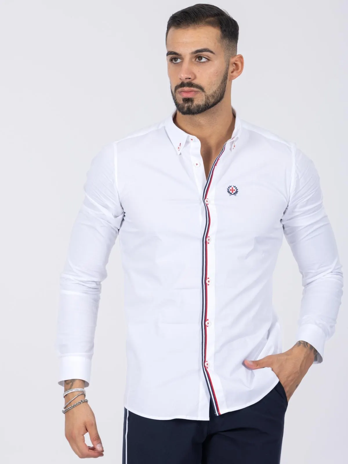 CAMISA SMK WHITE MARINE