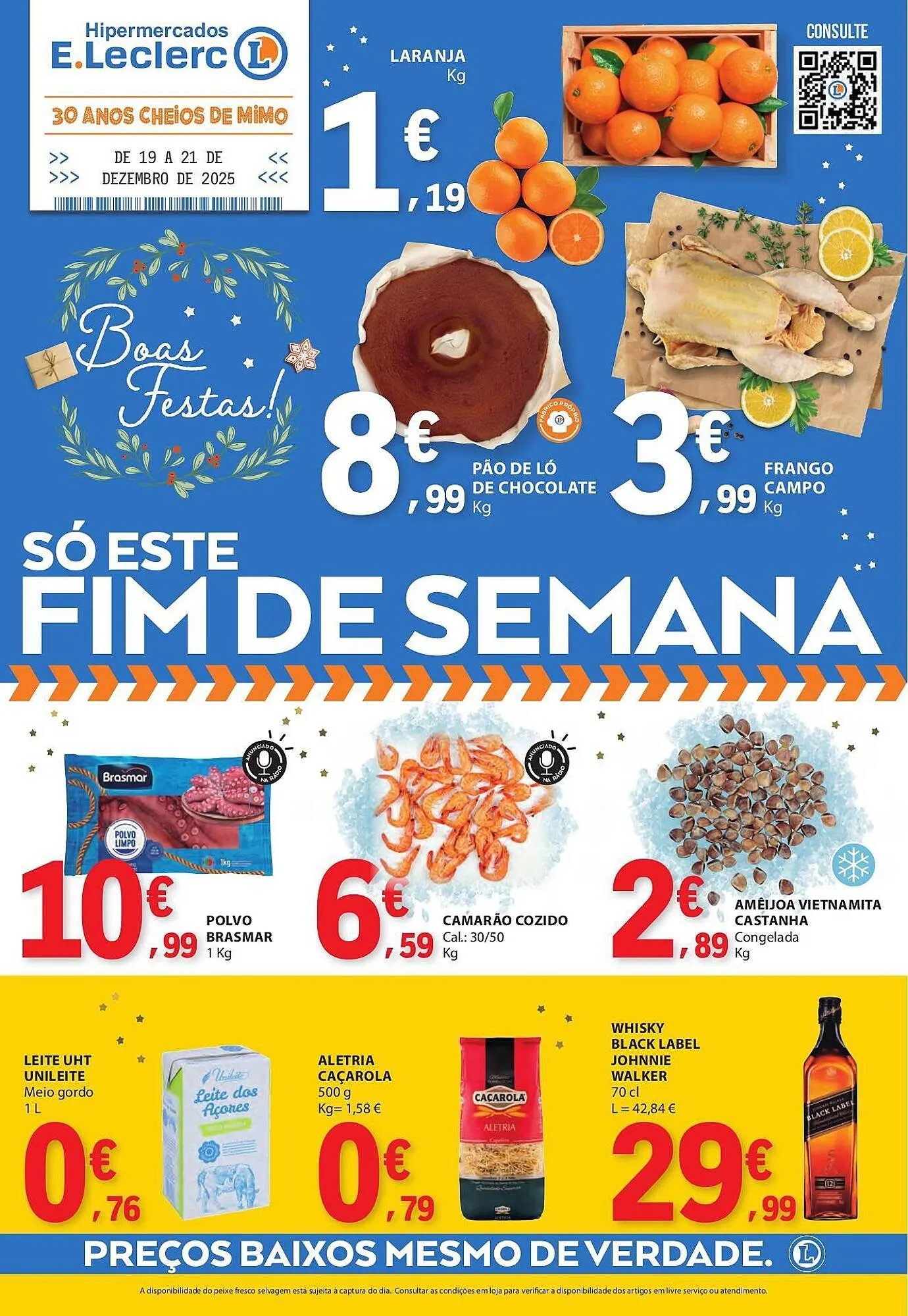 Folheto Folheto E.Leclerc de 19 de dezembro até 22 de dezembro 2025 - Pagina 1